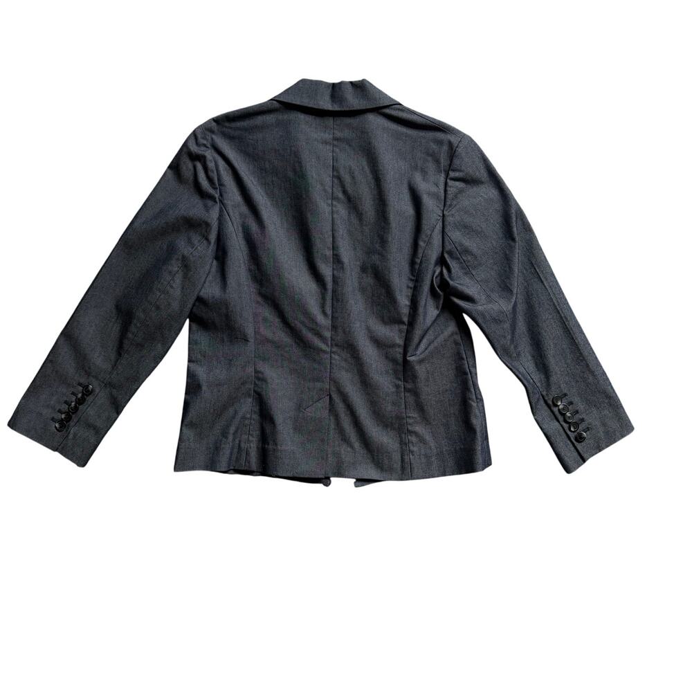 Liz Claiborne Denim Womens Blue Chambray Blazer Jacket Size 10 Career Workwear - Picture 6 of 11